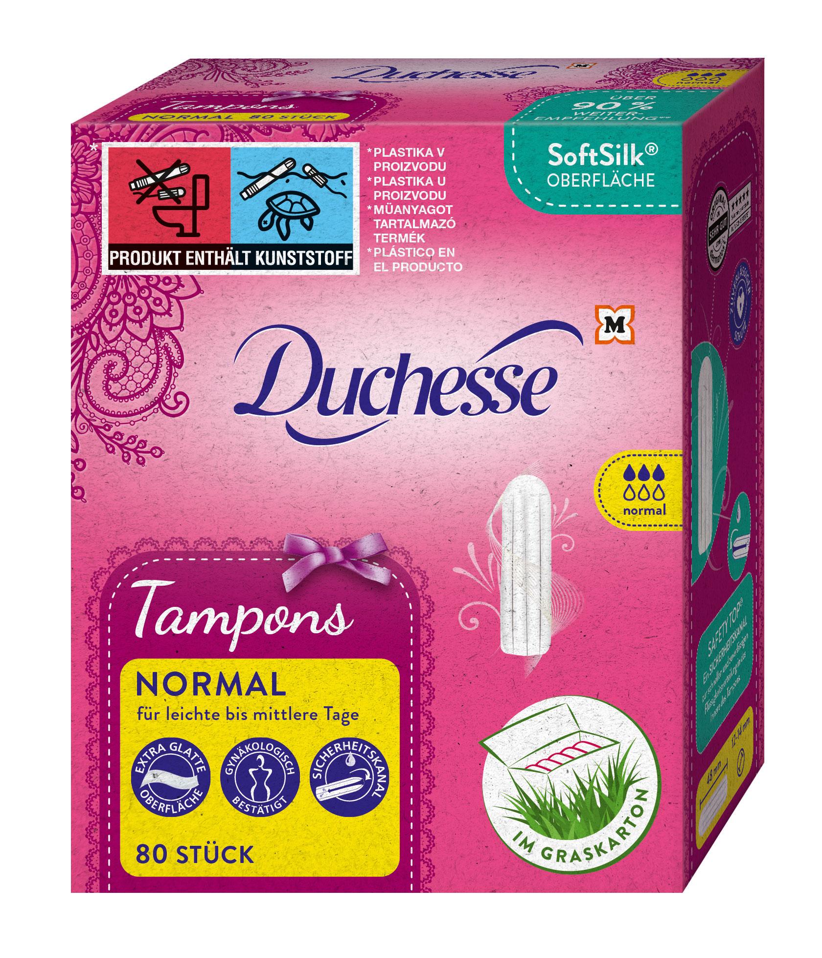 Duchesse Tampons Normal im Graskarton