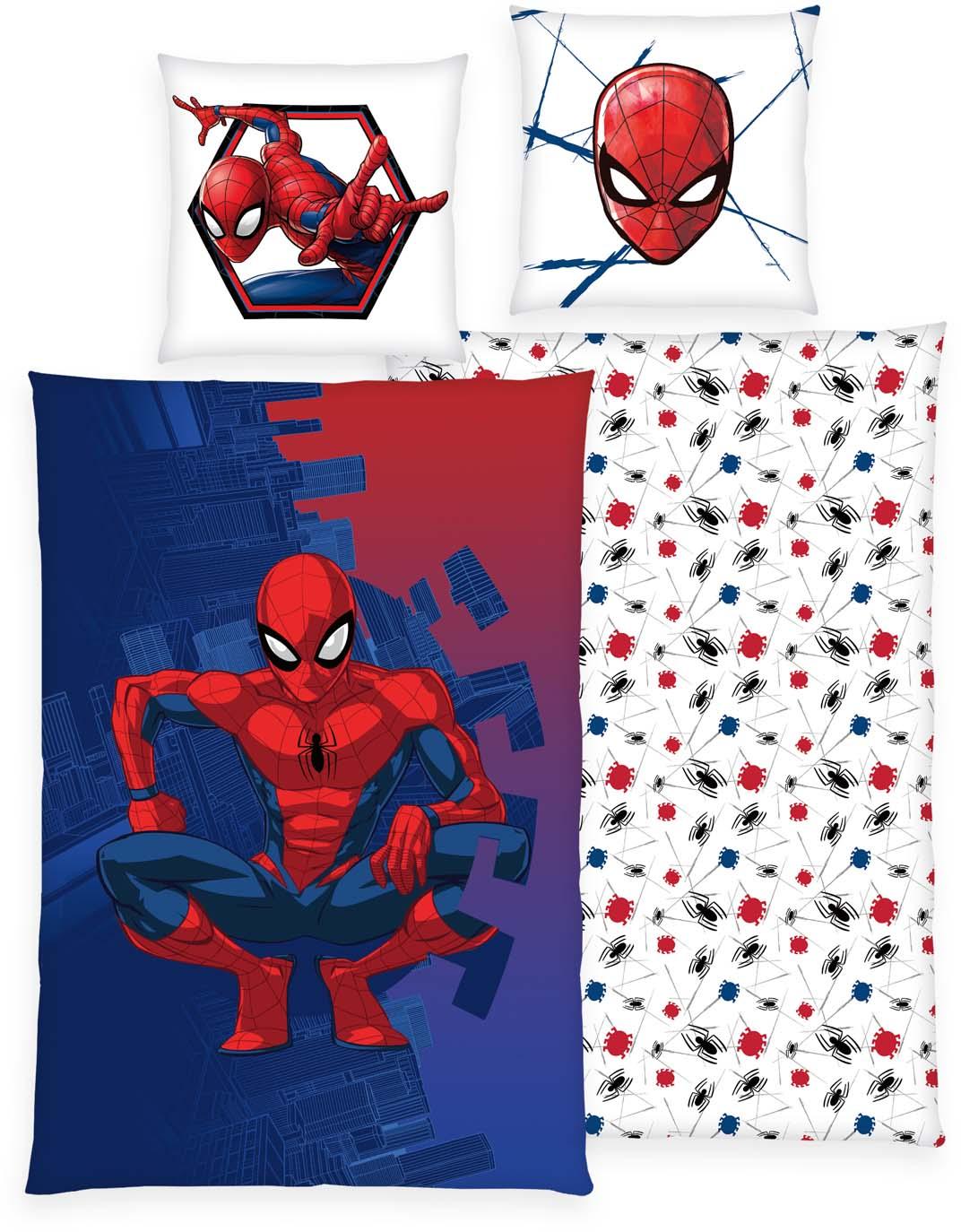 Spiderman Kinderbettwäsche 80x80cm, 135x200cm