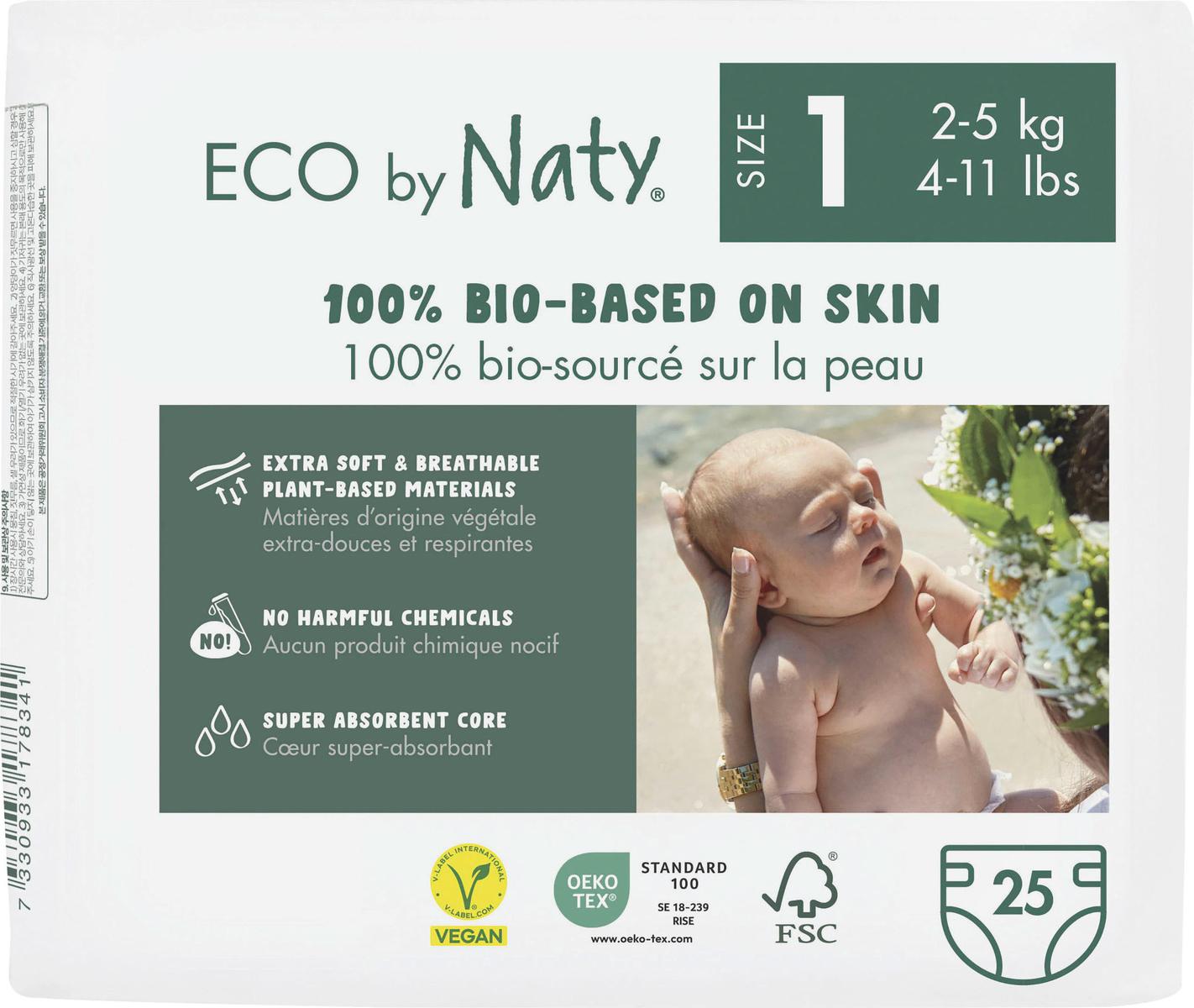 Eco by Naty Windeln Gr. 1 (2-5 kg)