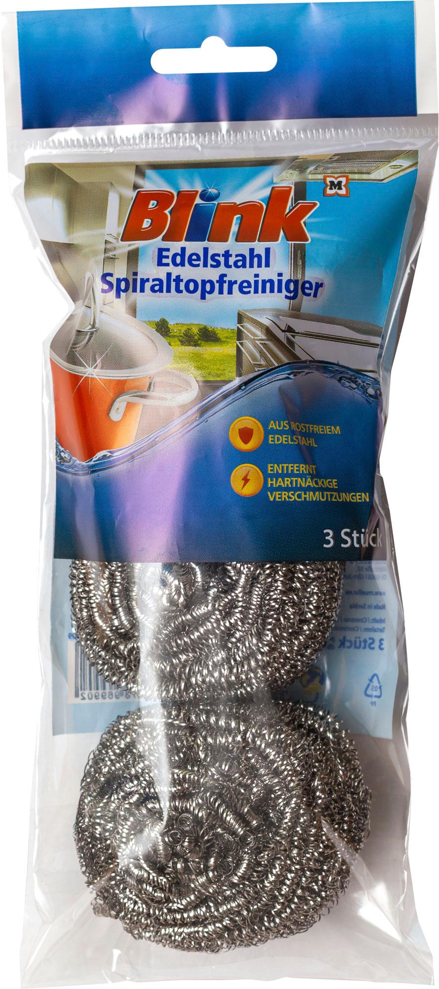 Blink Reiniger Edelstahl Spiral Topf&Pfanne
