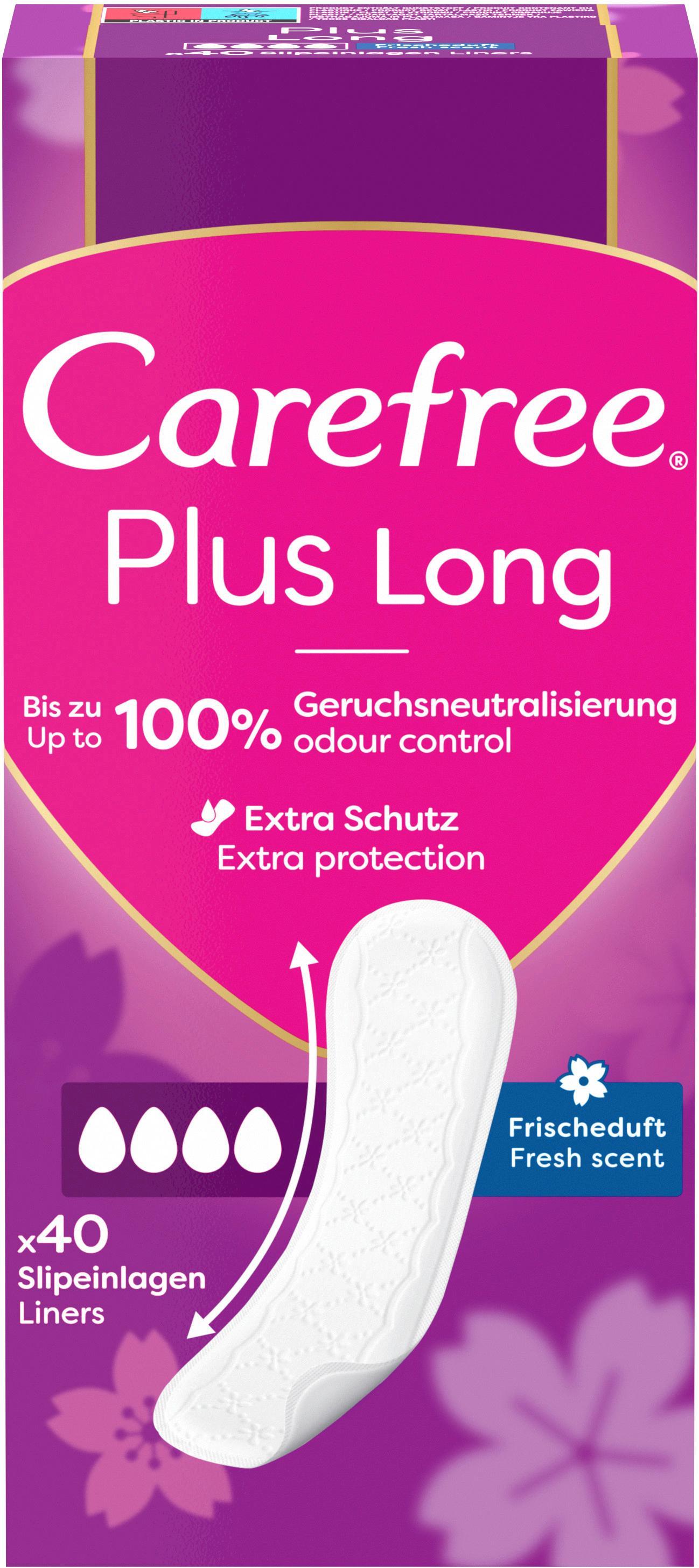 Carefree Plus Long Frischeduft x40 Slipeinlagen