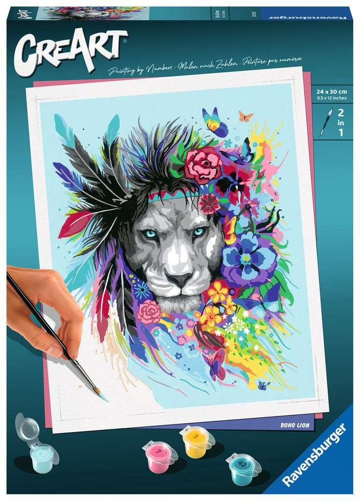 Ravensburger Beschäftigung - CreArt - Malen nach Zahlen 20130 – Boho Lion