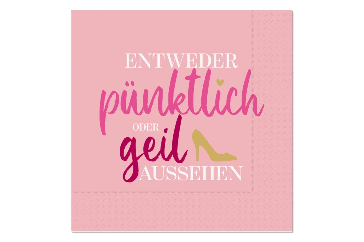 Geschenk für Dich Serviette Pump 33x33cm