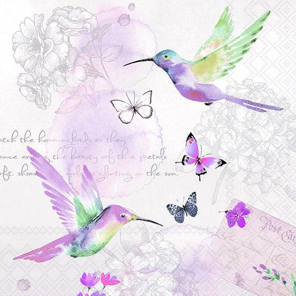 Bella Casa Servietten Pale Birds 33x33cm